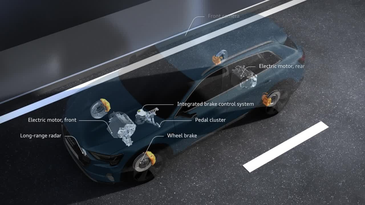 Integrated brake control system of the Audi e-tron