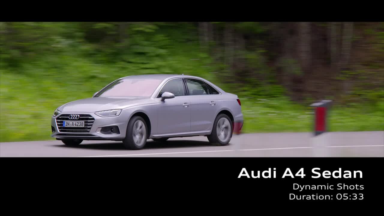 Audi A4 Limousine TFSI Florett Silver (footage)