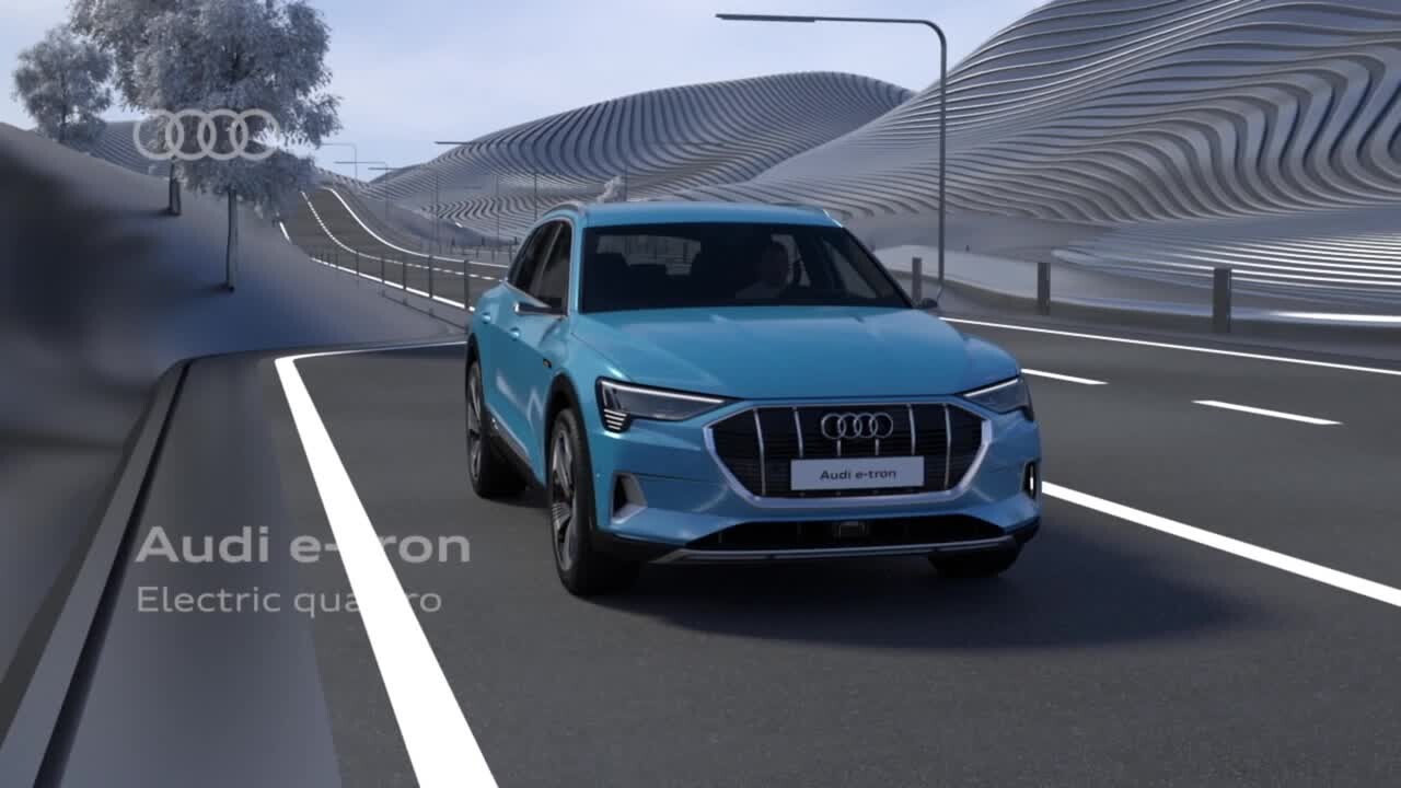 Electric all-wheel drive of the Audi e-tron (animation)