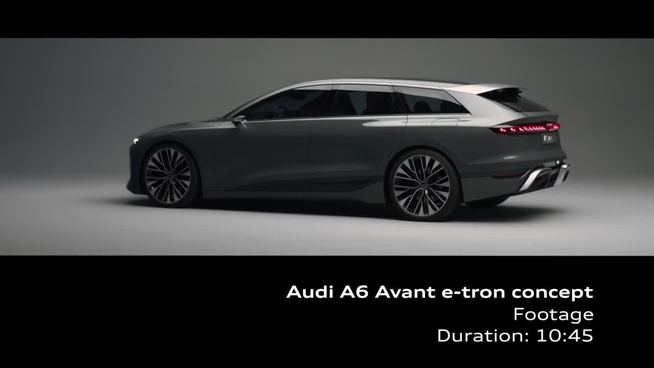 Footage: Audi A6 Avant e-tron concept (on location)