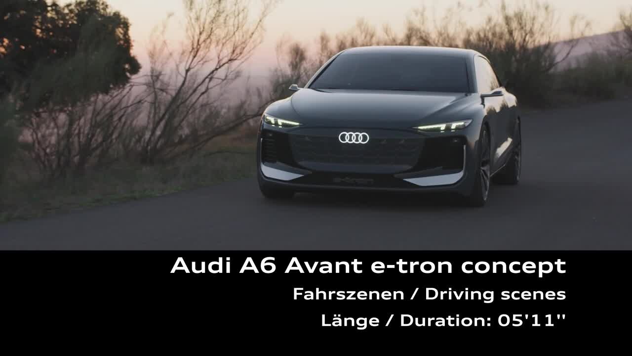 Footage: Audi A6 Avant e-tron concept (Spain)