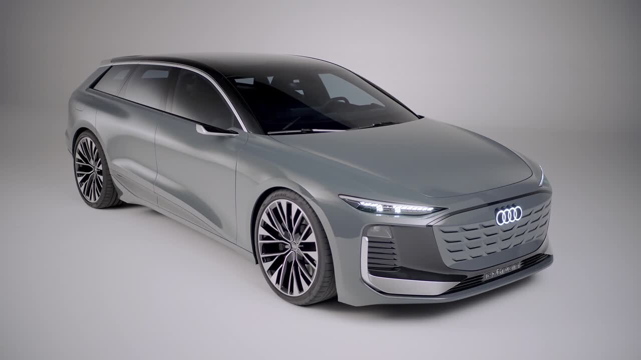 Footage: Audi A6 Avant e-tron concept & Audi A6 e-tron concept (on location) 