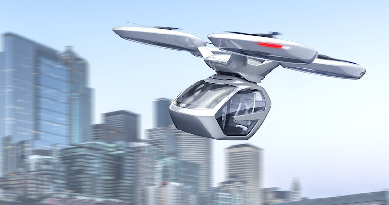 Audi, Italdesign i Airbus stworzyły automatyczny pojazd, będący jednocześnie pasażerskim dronem