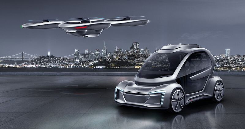 Audi, Italdesign i Airbus stworzyły automatyczny pojazd, będący jednocześnie pasażerskim dronem