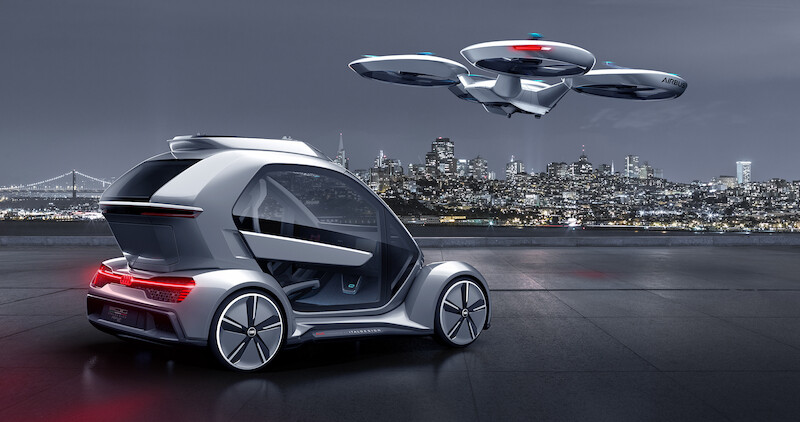 Audi, Italdesign i Airbus stworzyły automatyczny pojazd, będący jednocześnie pasażerskim dronem