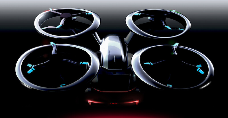 Audi, Italdesign i Airbus stworzyły automatyczny pojazd, będący jednocześnie pasażerskim dronem
