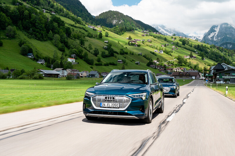 Dziesięć państw w 24 godziny: Audi e-tron w drodze