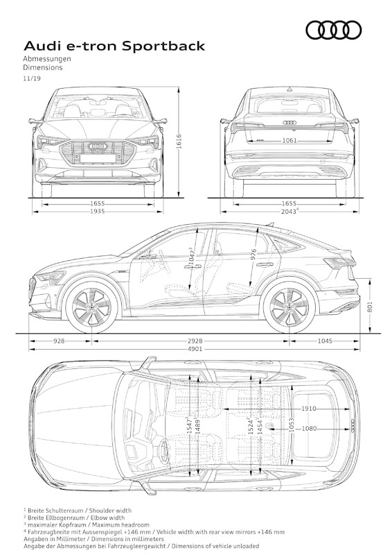 SUV coupé z rodziny pojazdów e-tron: Audi e-tron Sportback