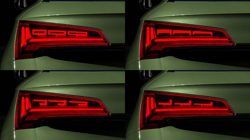 Audi - marka innowacyjna pod względem technik oświetlenia, wdraża technikę OLED nowej generacji