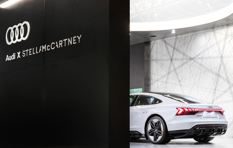 Relaksacyjny design: stoisko Audi na targach Design Shanghai 2021 stworzono we współpracy ze Stellą McCartney
