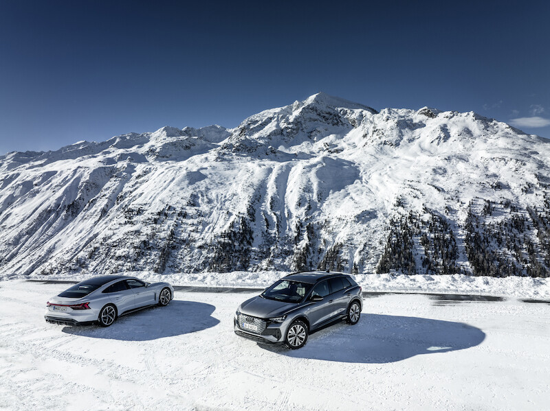 Elektromobilność zimą: inteligentne zarządzanie temperaturą w elektrycznych modelach Audi zapewnia odpowiedni zasięg i wydajność
