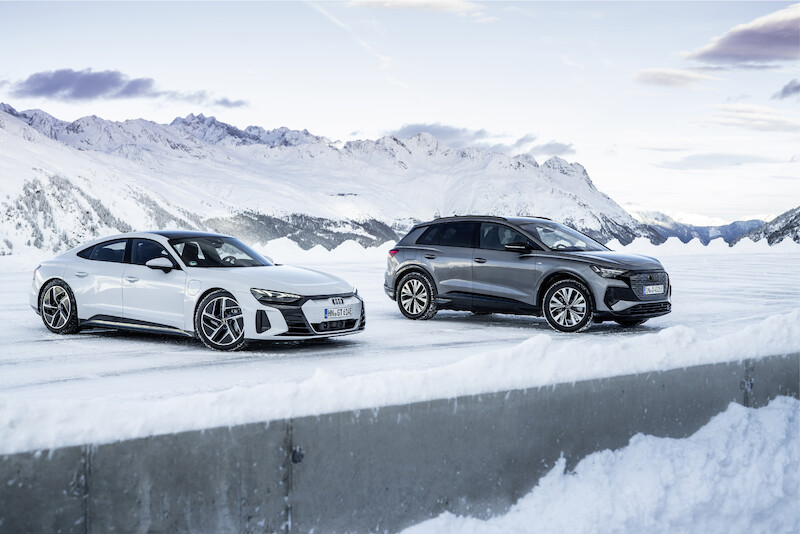 Elektromobilność zimą: inteligentne zarządzanie temperaturą w elektrycznych modelach Audi zapewnia odpowiedni zasięg i wydajność
