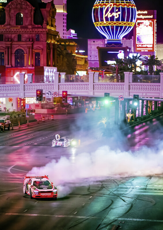 Ken Block i Audi S1 Hoonitron elektryzują Las Vegas