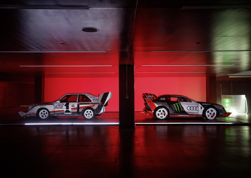 Ken Block i Audi S1 Hoonitron elektryzują Las Vegas