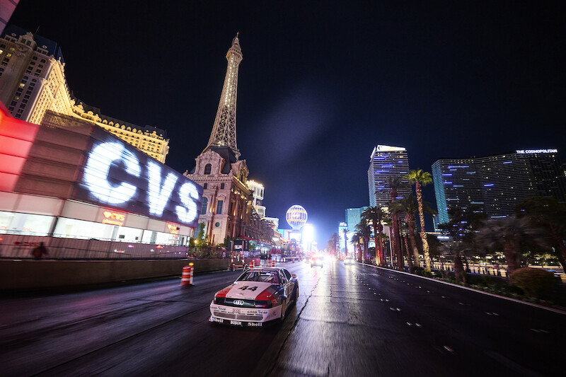 Ken Block i Audi S1 Hoonitron elektryzują Las Vegas
