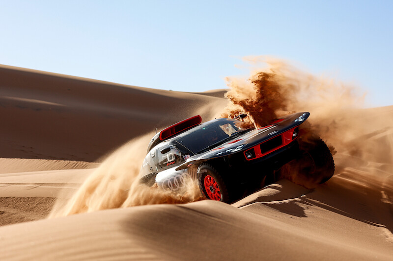 Audi RS Q e-tron podczas Rajdu Dakar 2023 wyemituje o ponad 60 procent dwutlenku węgla mniej