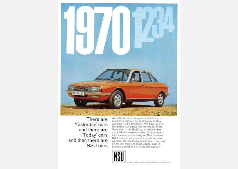 Futurystyczne, aerodynamiczne, stylowe: NSU Ro 80