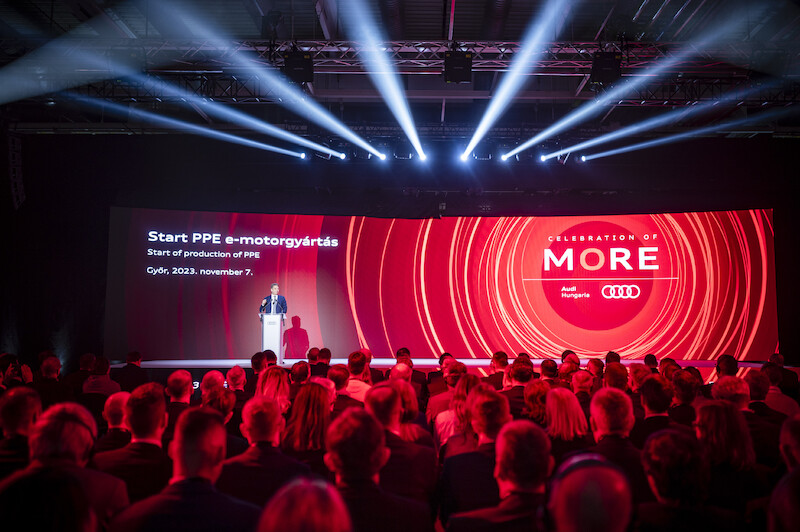 Rozpoczęcie produkcji silników elektrycznych dla PPE w Győr