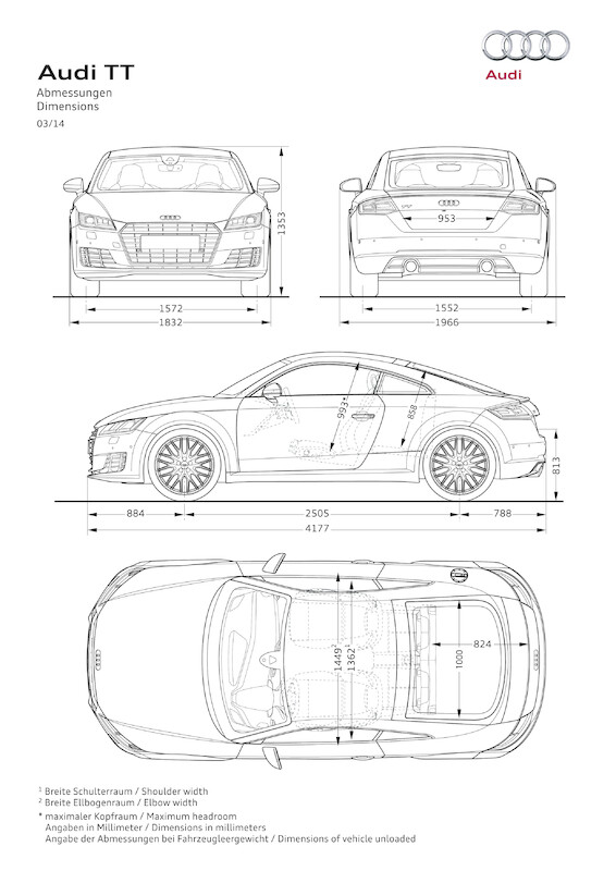 Audi TT Coupé - dane techniczne