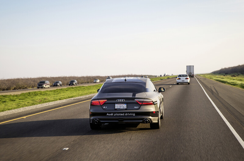 Długodystansowy test zakończony sukcesem: Audi A7 Sportback piloted driving concept pokonało 560 mil i zameldowało się na mecie w Las Vegas