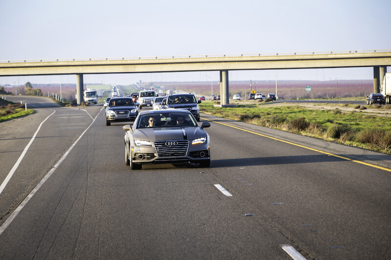 Długodystansowy test zakończony sukcesem: Audi A7 Sportback piloted driving concept pokonało 560 mil i zameldowało się na mecie w Las Vegas