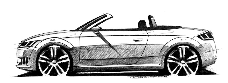 Audi TTS Roadster - szkice