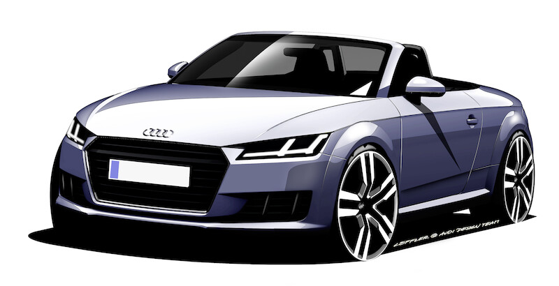 Audi TTS Roadster - szkice