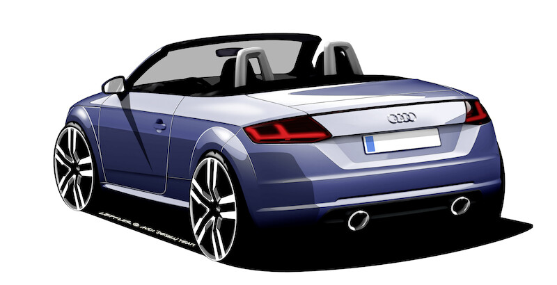 Audi TTS Roadster - szkice