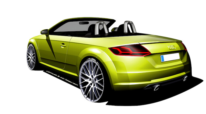 Audi TTS Roadster - szkice