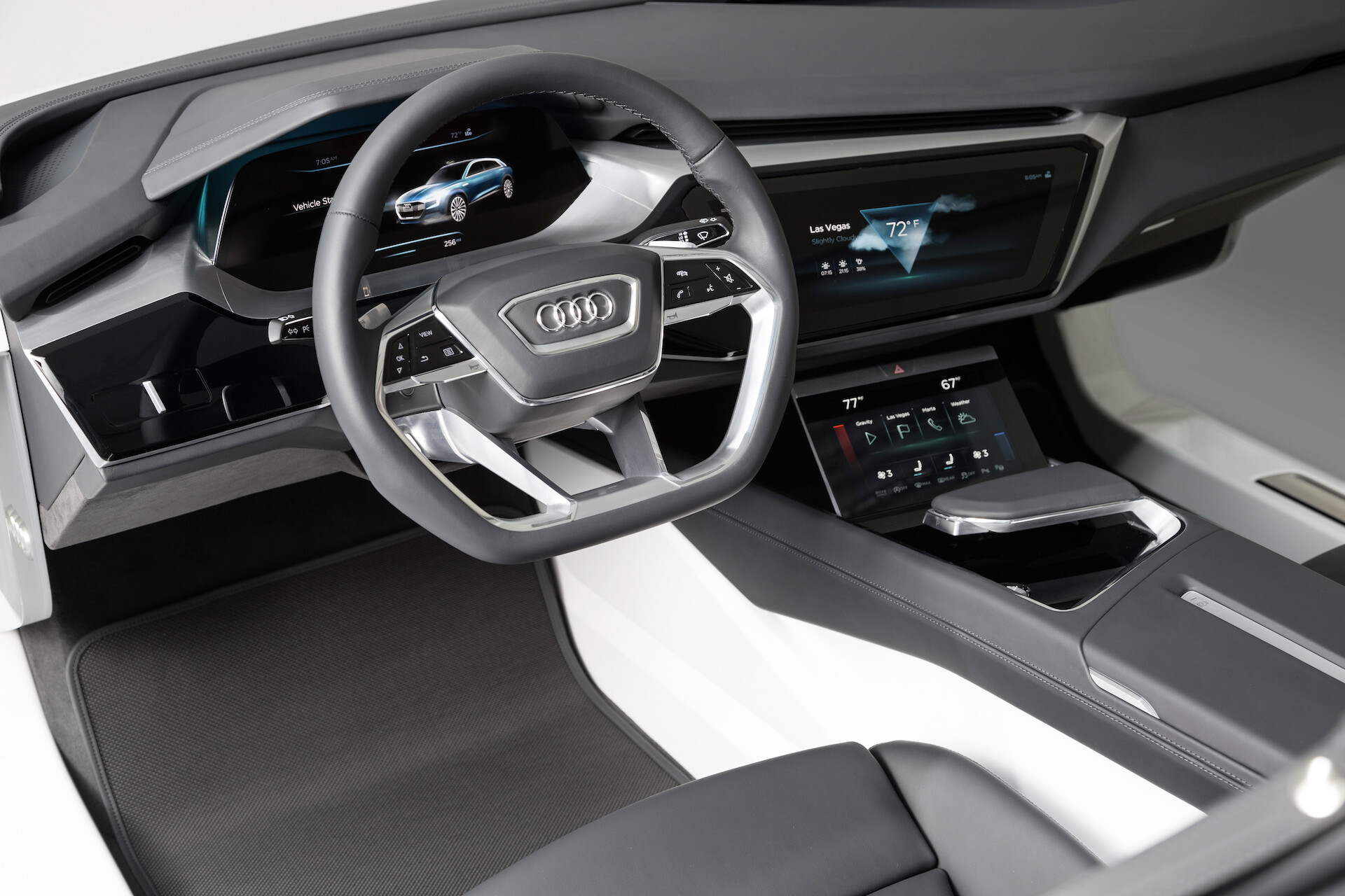 Audi e-tron quattro concept - spojrzenie do wnętrza przyszłości zorientowanego na HMI, connectivity i infotainment